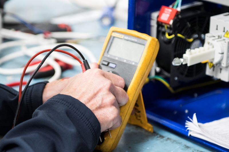 Wireperson testing control panels